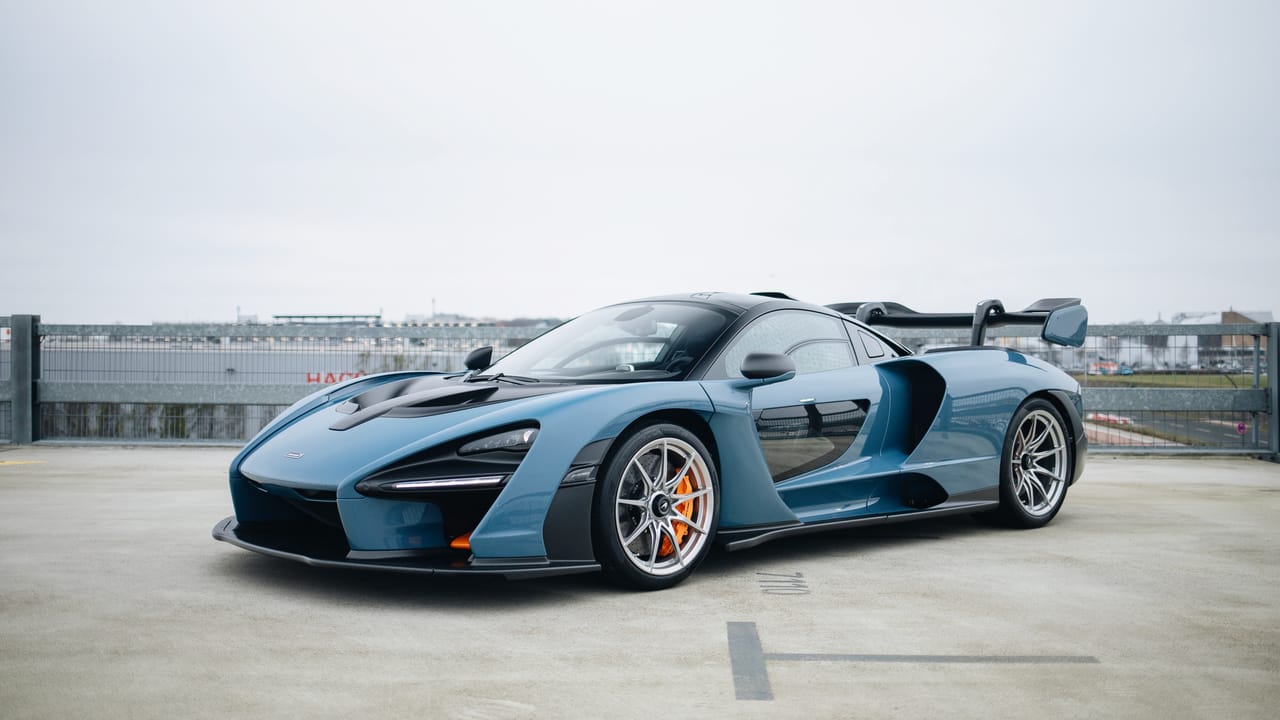 2019 McLaren Senna XP Victory Grey with McLaren Orange Accents Exterior