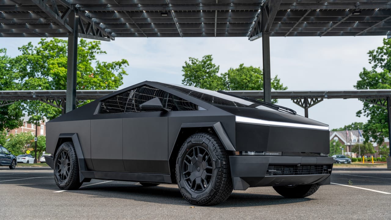 2024 Tesla Cybertruck Cyberbeast Matte Black Exterior