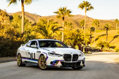 2023 BMW 3.0 CSL White/BMW Tri-color stripes Exterior