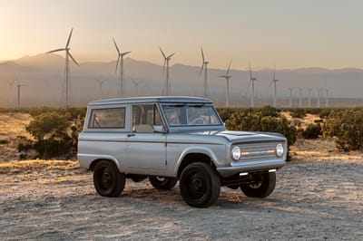 1971 Ford Bronco Metallic Silver White Exterior