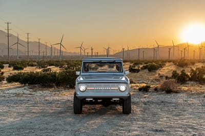 1971 Ford Bronco Metallic Silver White Exterior