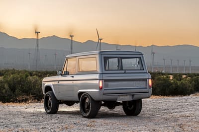 1971 Ford Bronco Metallic Silver White Exterior