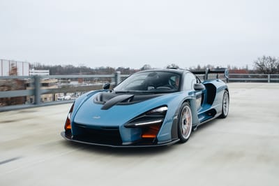 2019 McLaren Senna XP Victory Grey with McLaren Orange Accents Exterior