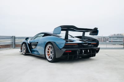 2019 McLaren Senna XP Victory Grey with McLaren Orange Accents Exterior