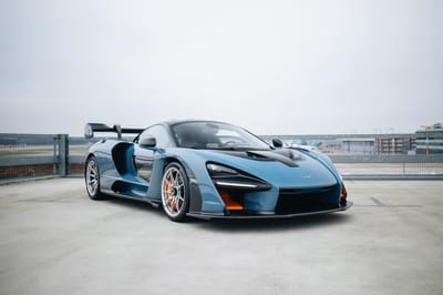2019 McLaren Senna XP Victory Grey with McLaren Orange Accents Exterior