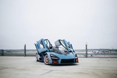 2019 McLaren Senna XP Victory Grey with McLaren Orange Accents Exterior