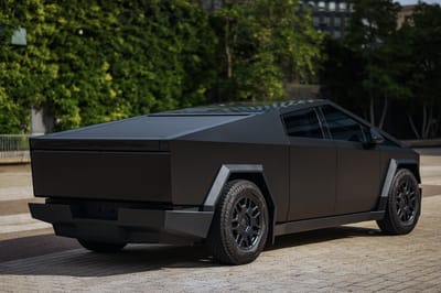 2024 Tesla Cybertruck Founders Edition Beast Matte Black Vinyl Wrap Exterior