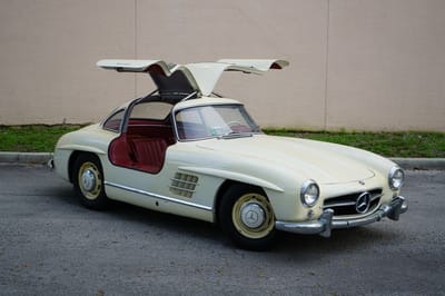 1955 Mercedes-Benz 300 SL Gullwing White Exterior