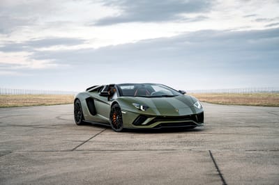 2020 Lamborghini Aventador S Roadster Matte Olive Green Exterior