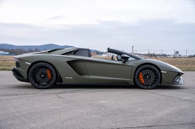 2020 Lamborghini Aventador S Roadster Matte Olive Green Exterior